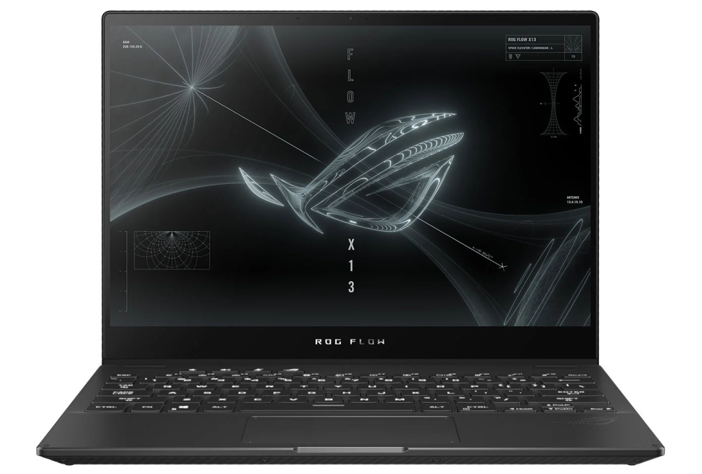 Asus ROG Flow laptop on white background