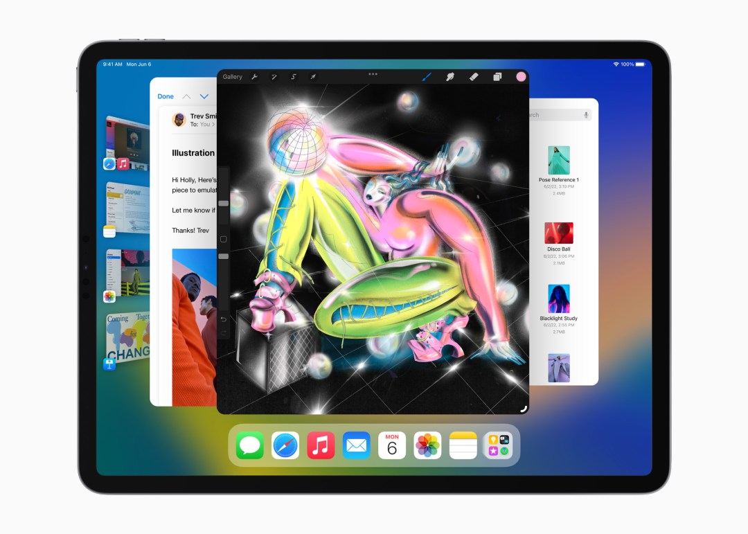 Apple iPad iOs16 display