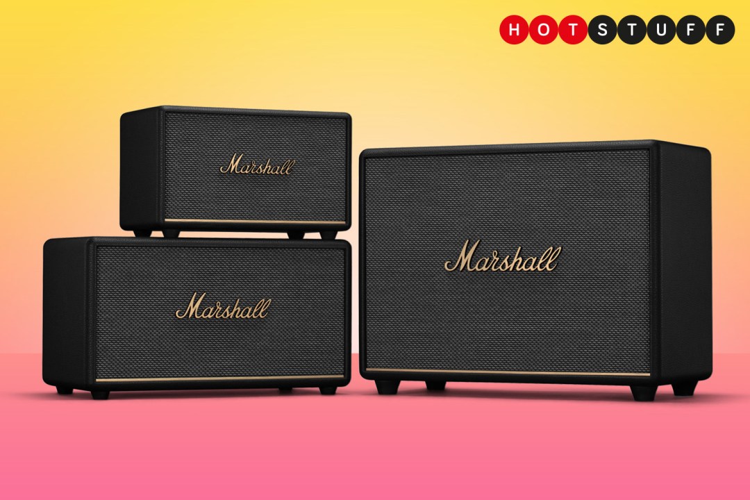 Marshall Homeline III range against pink background