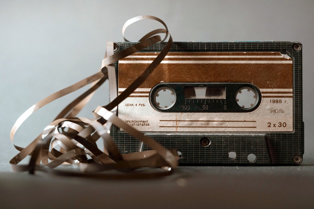 Broken cassette tape