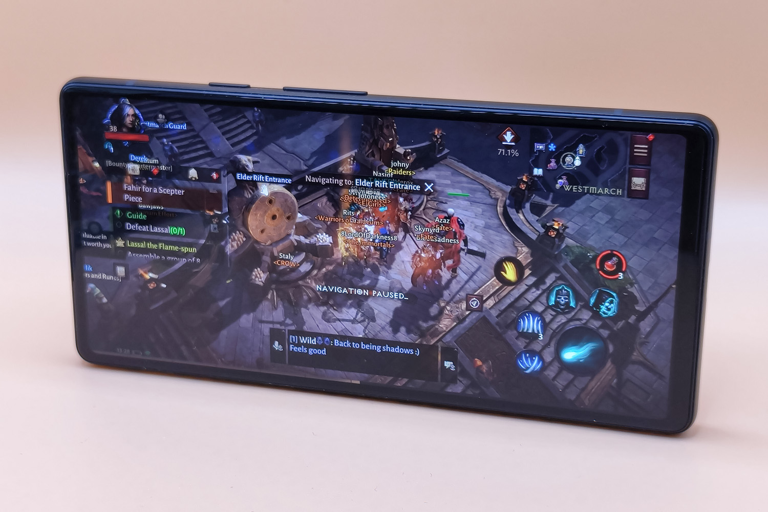 Google Pixel 6a playing Diablo Immortal