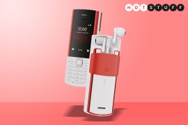 Nokia 5710 is a 4G feature phone with built-in wireless earbuds