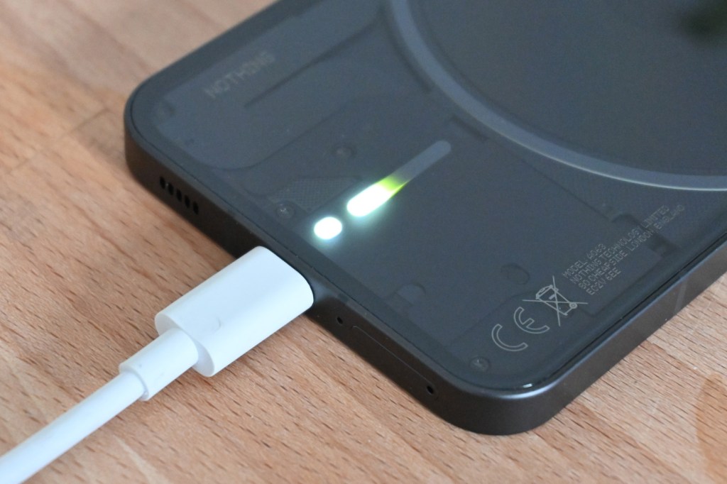 Nothing Phone 1 USB charging