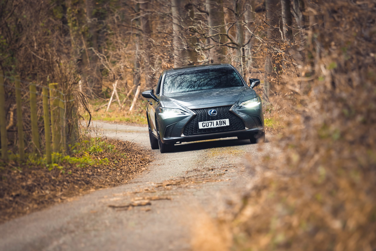 Lexus ES300h review Stuff cornering front