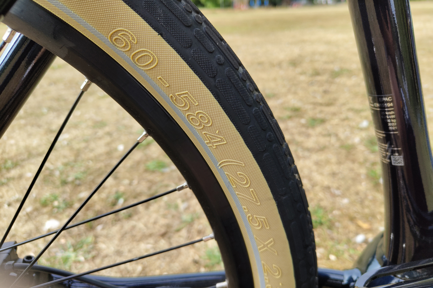 Momentum Transend E+ electric bike review tyres