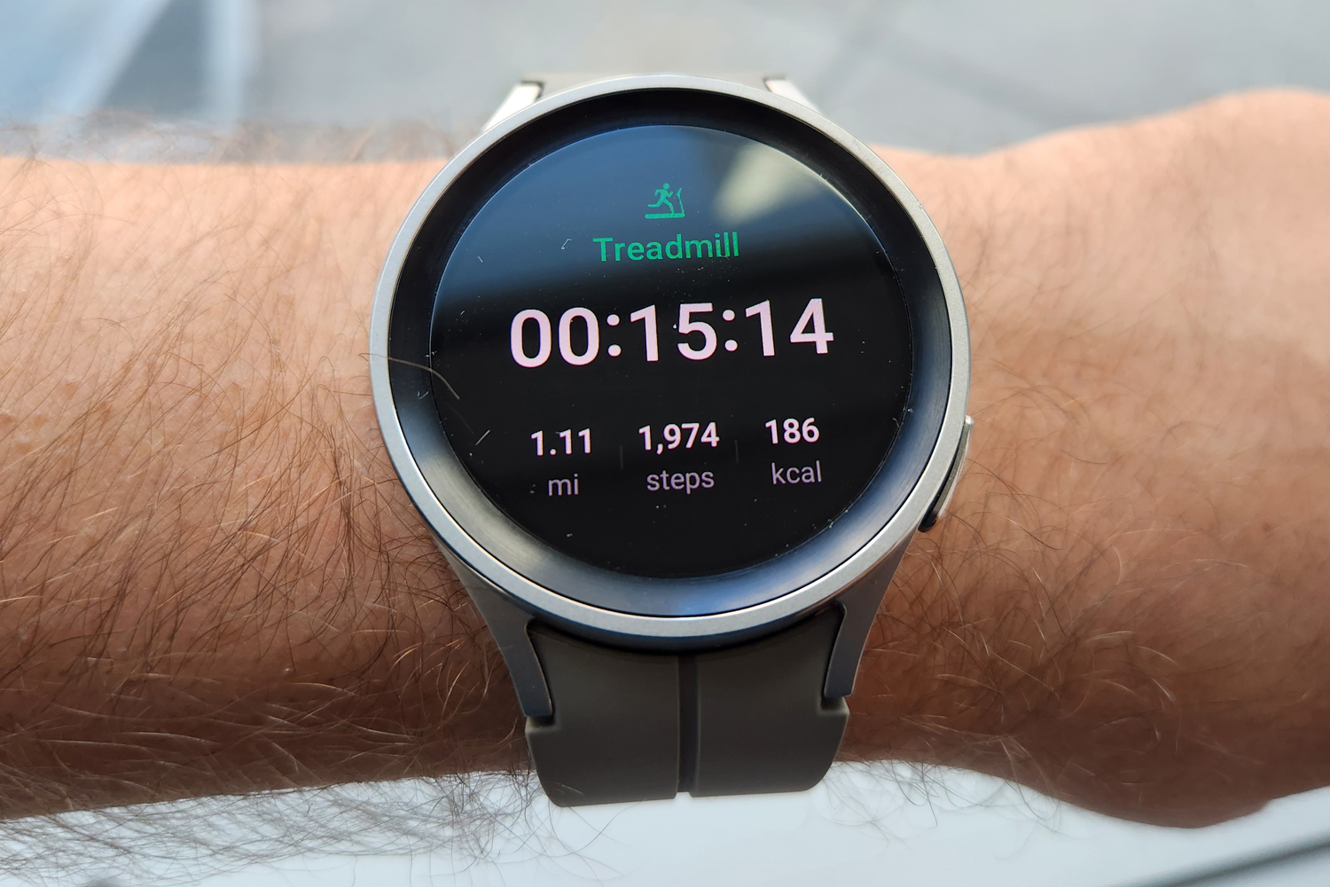 Samsung Galaxy Watch5 Pro review treadmill