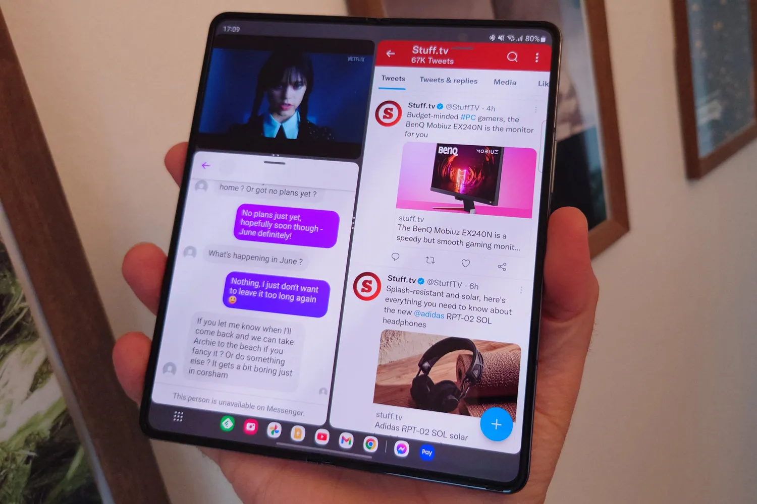 Samsung Galaxy Z Fold 4 multi window