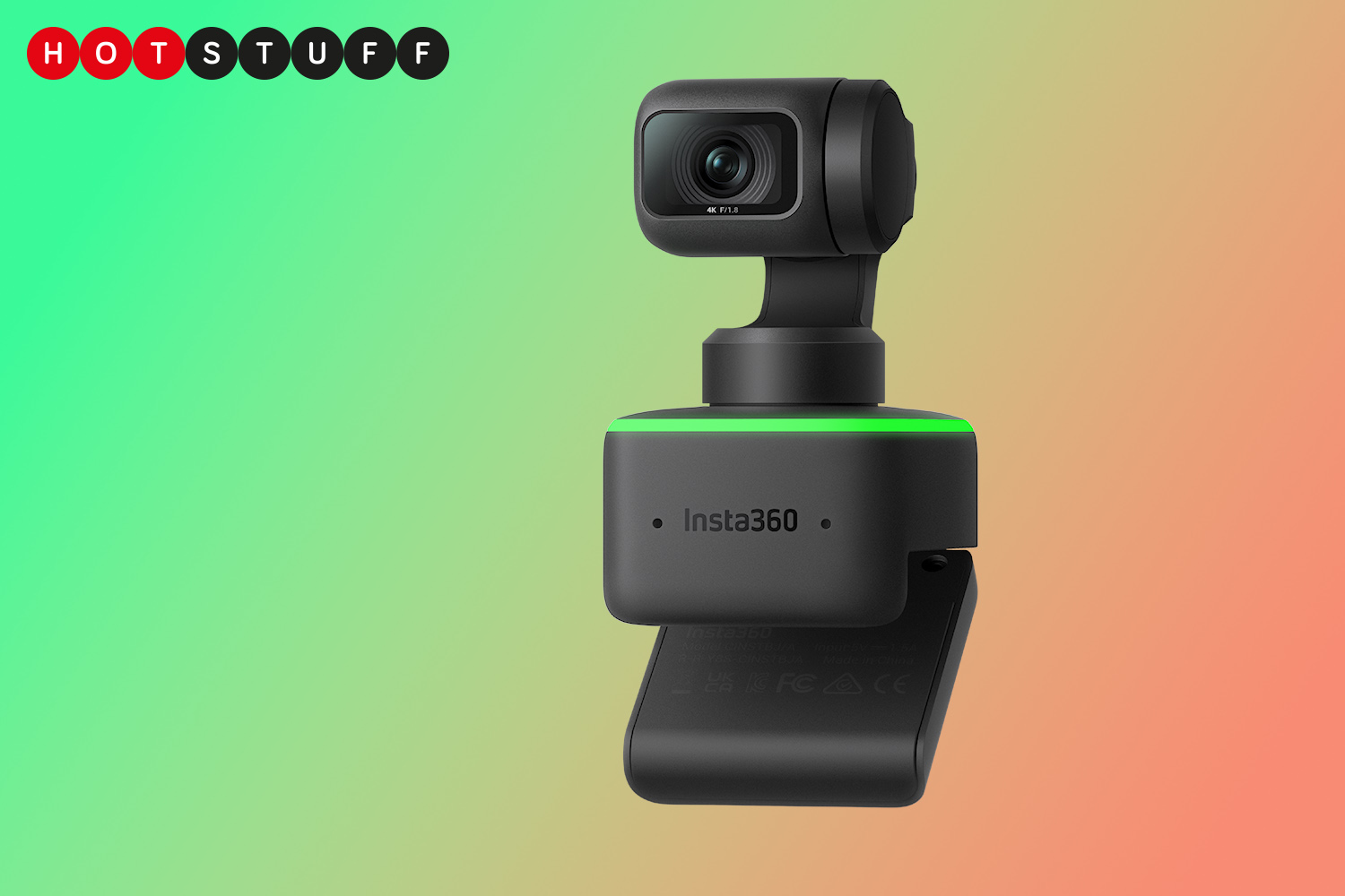 Insta Link is a gimbal mounted 4K webcam with AI assistance   Stuff