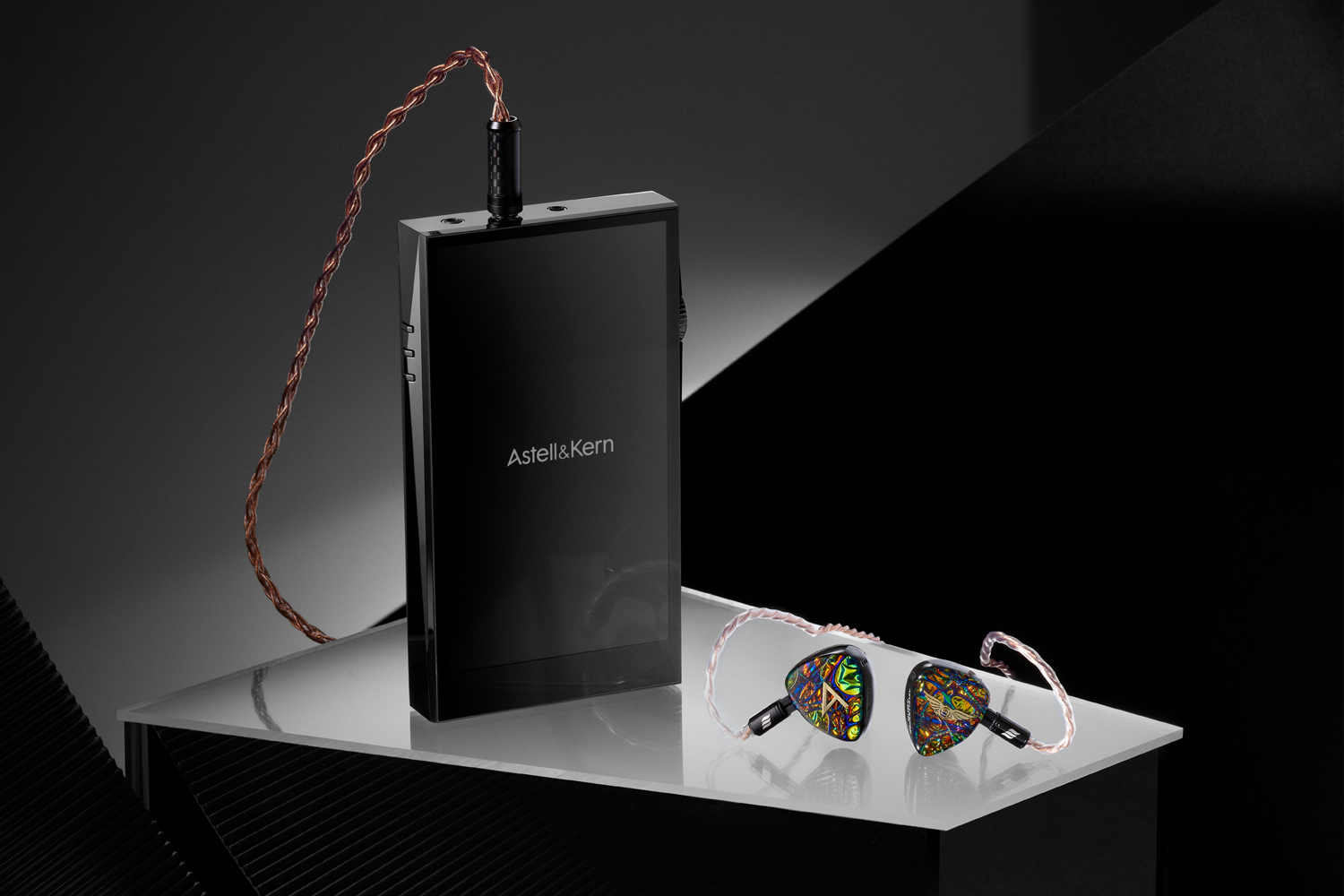 Astell Kern Ultima SP3000 with headphones