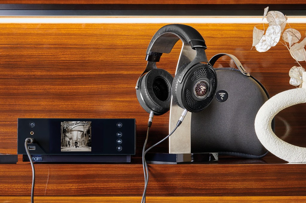 Focal Utopia headphones with Naim media player