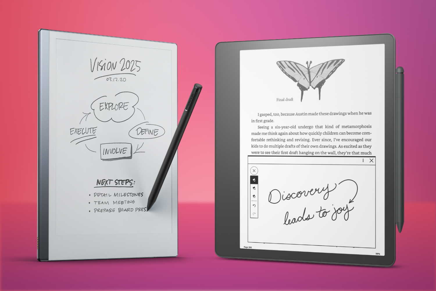 Amazon Kindle Scribe vs Remarkable 2: E Ink tablets | Stuff
