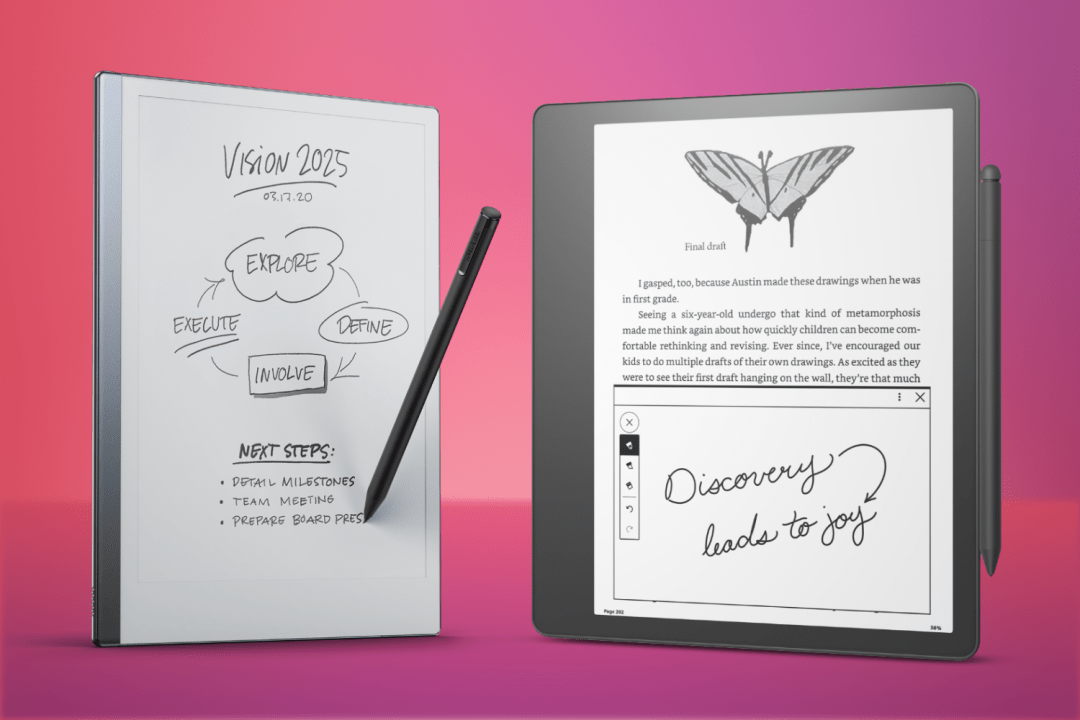 Amazon Kindle Scribe and Remarkable 2 featured side by side