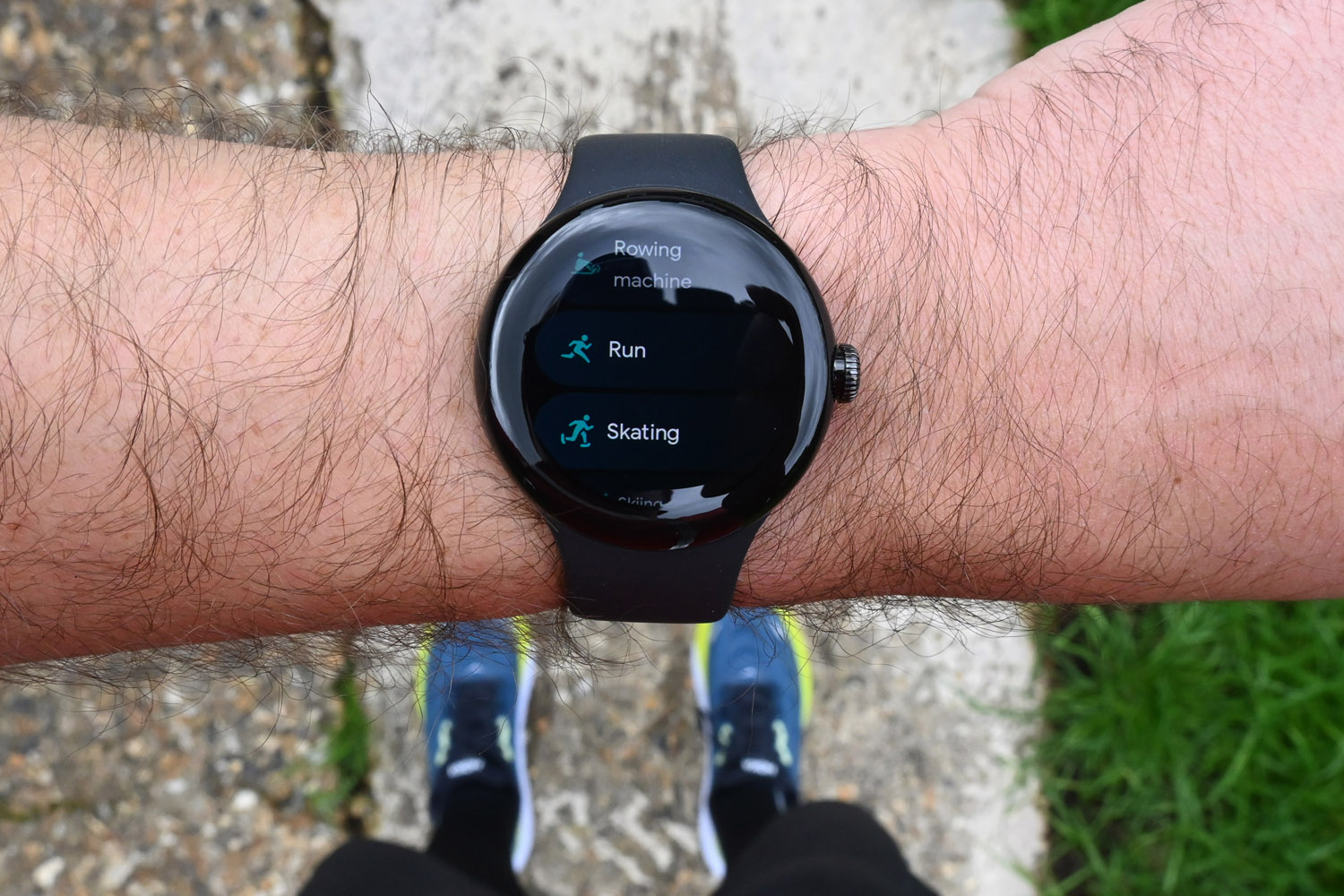 Google Pixel Watch running