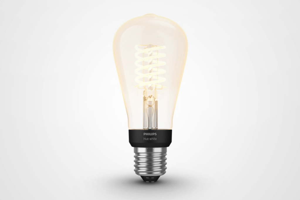 Philips Hue Edison Bulb on white background