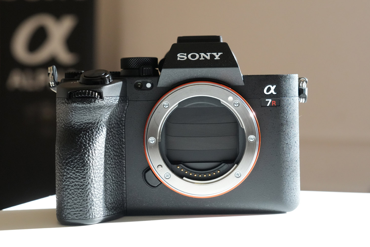 Sony a7R V hands-on review shutter closed lens removed