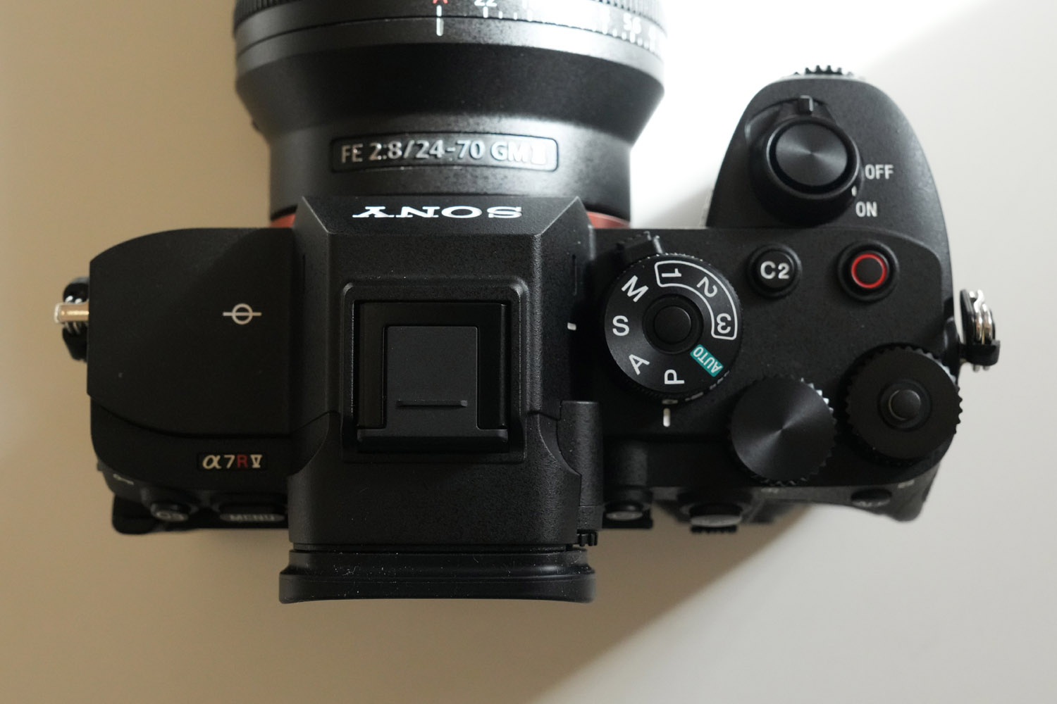 Sony a7R V hands-on review top plate