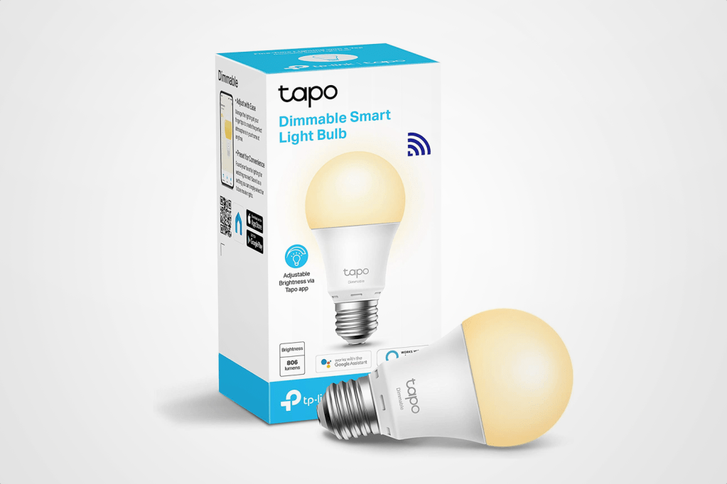 TP-Link Tapo Smart Bulb on white background