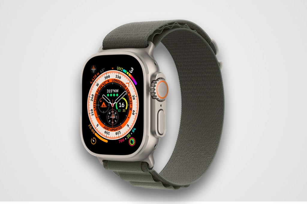 Apple Watch Alpine Loop in green color