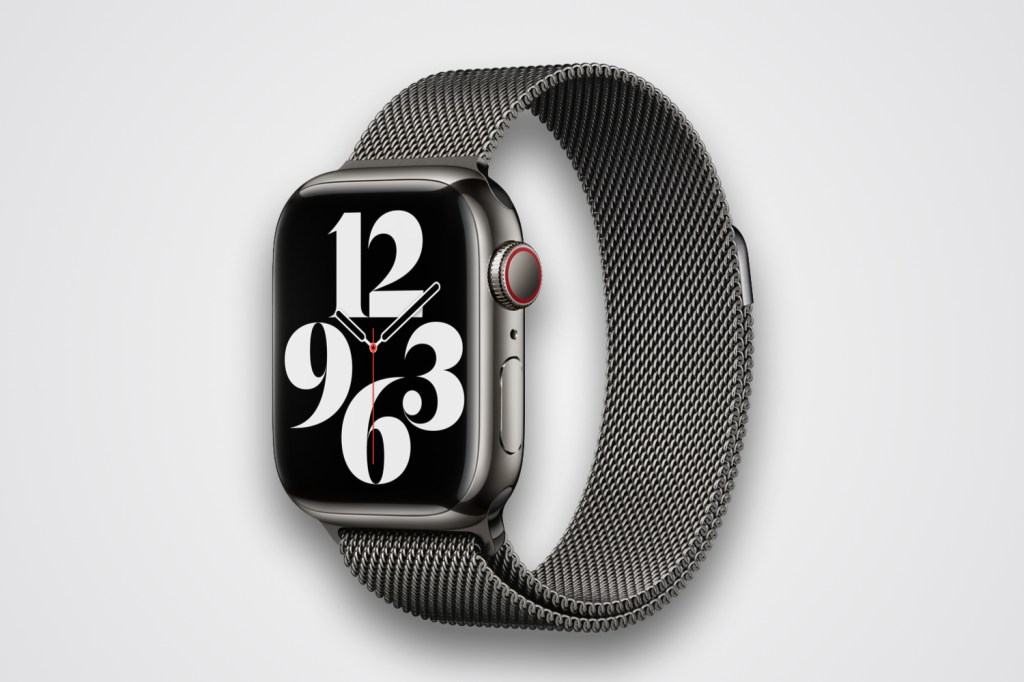 Apple Watch Milanese Loop in Graphite color