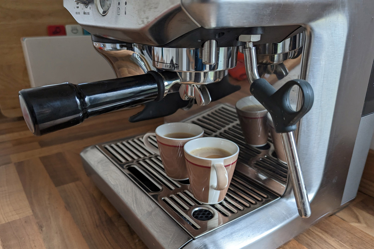 Sage Barista Express Impress espresso cups