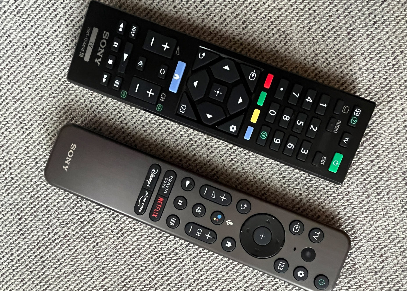 Sony XR-65X94K TV remote controls