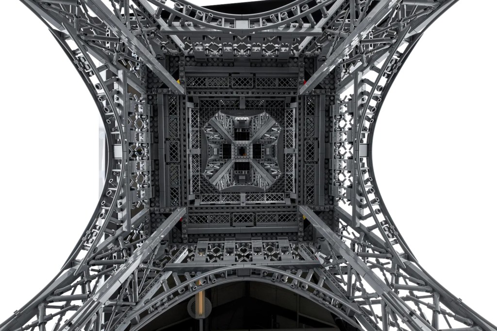 Lego Eiffel Tower from below