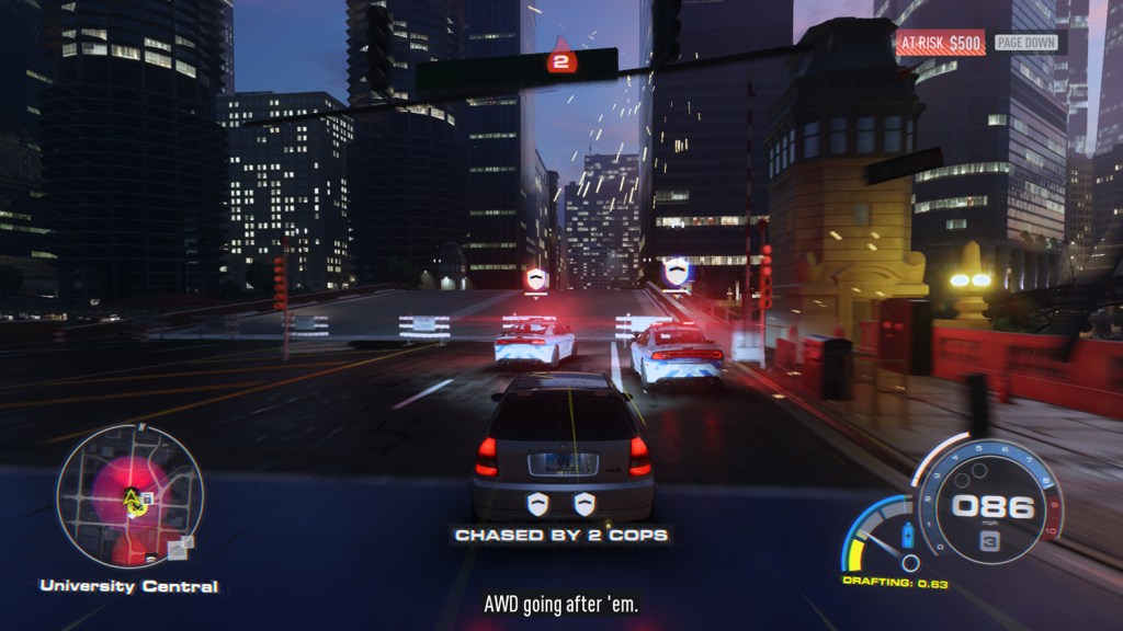 Need for Speed Unbound screenshots police chase