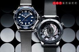 Omega’s special-edition Seamaster has a moving Bond on the back