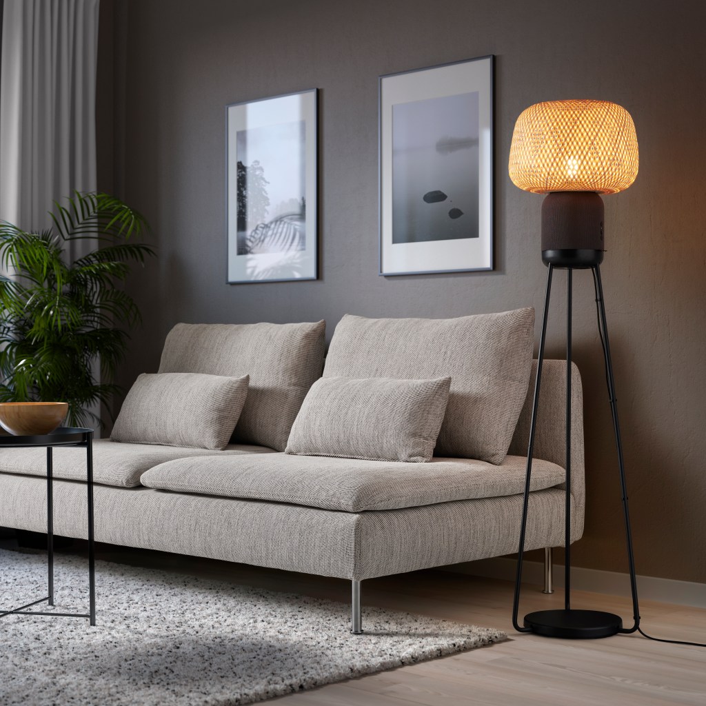 IKEA and Sonos SYMFONISK floor lamp