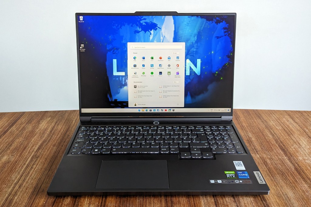 Lenovo Legion Slim 7i review Windows desktop