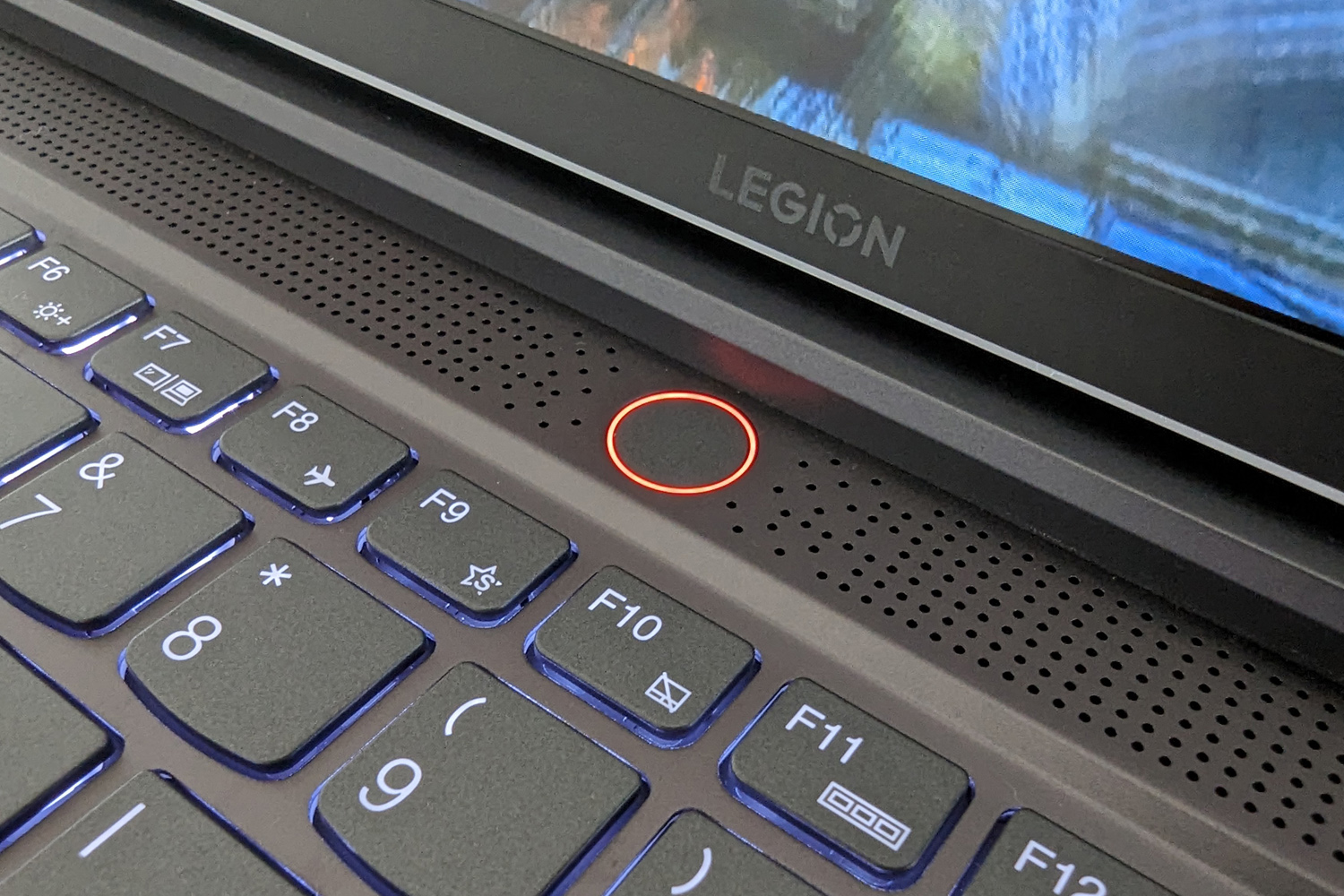 Lenovo Legion Slim 7i review power button