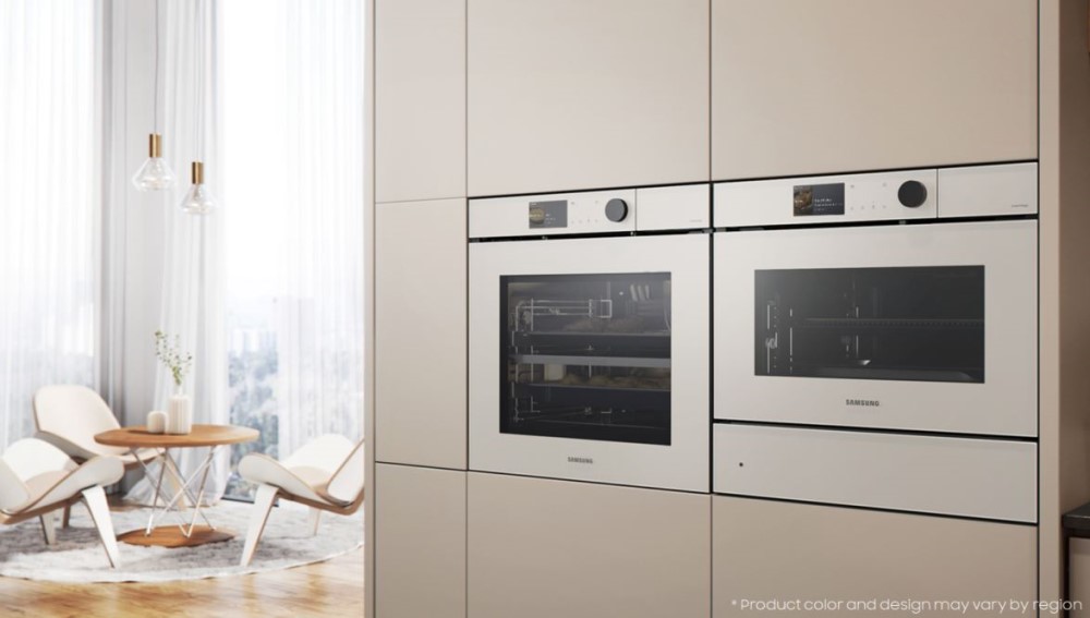 Samsung's new Bespoke Home AI Oven in a kitchen