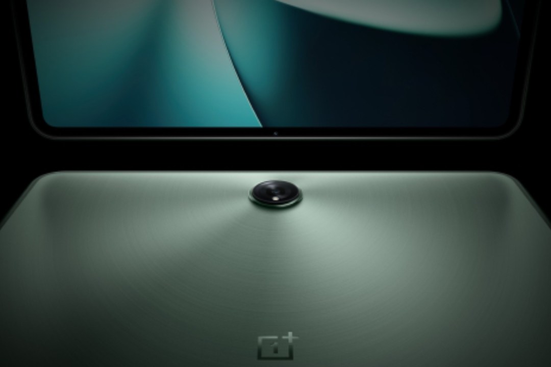 Close-up of the new OnePlus Pad in green