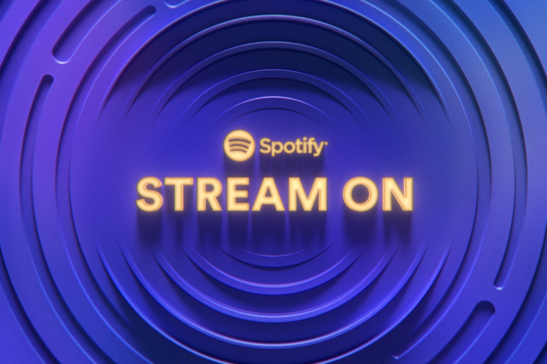 Graphic for Spotify Stream On event with text
