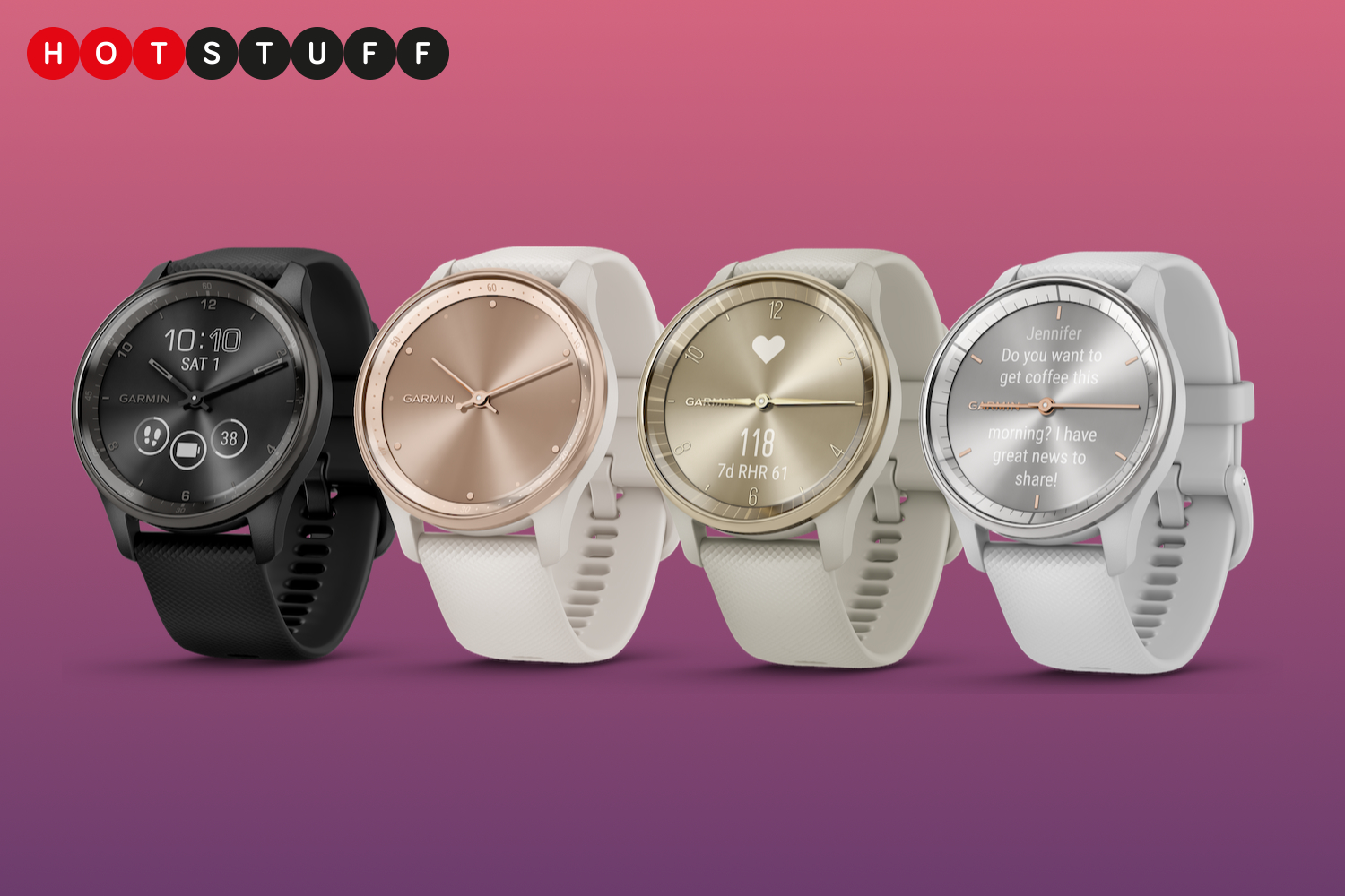 Garmin's latest Vivomove Trend hybrid watch goes wireless for health