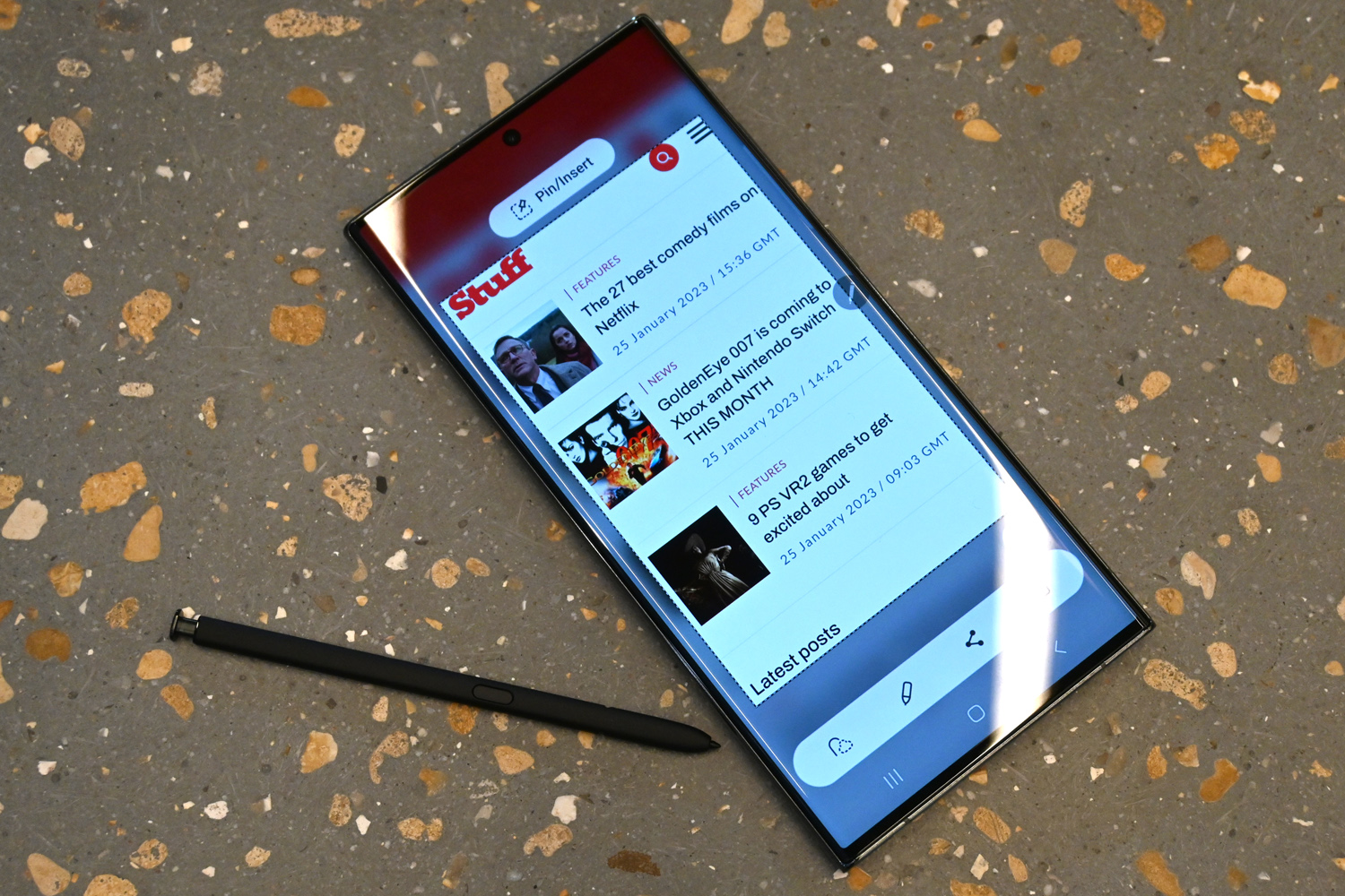Samsung Galaxy S23 Ultra hands-on S Pen tools