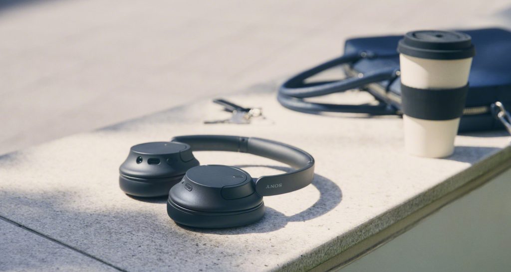 Sony's new WH-CH720N wireless headphones in-use