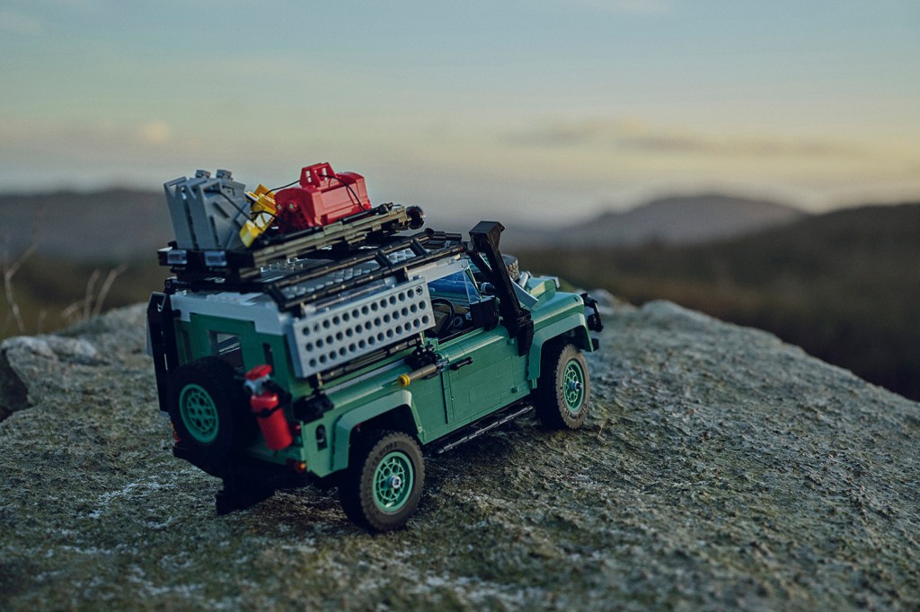 Lego Land Rover Defender 90 outside
