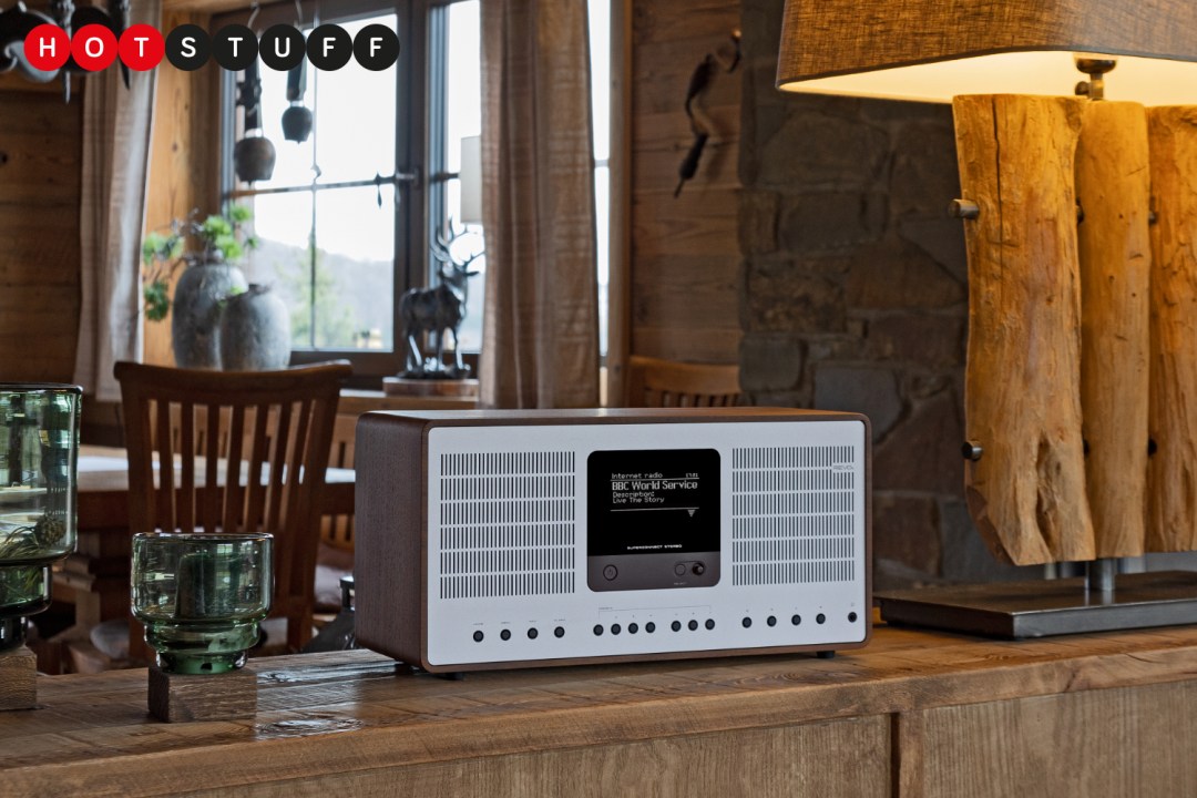 Revo's SuperConnect Stereo radio on sideboard