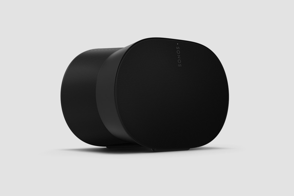 Sonos Era 300 in black on a plain background