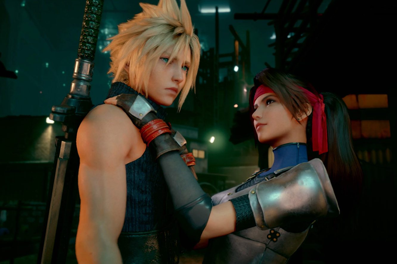 Final Fantasy VII remake Cloud and Jessie