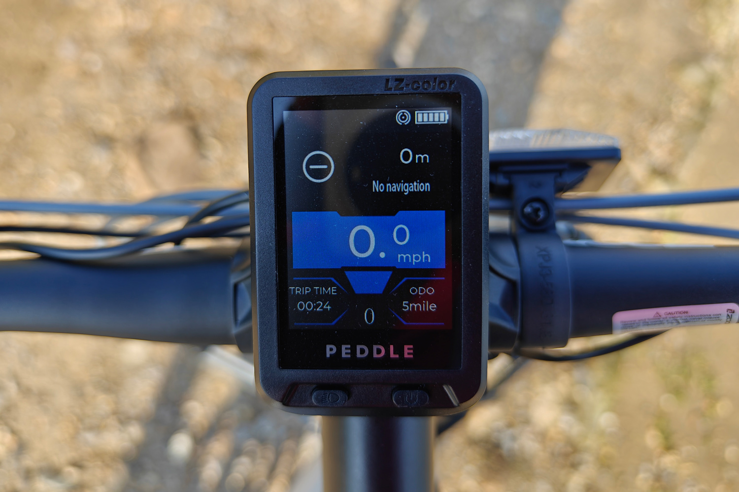 Peddle Ride review computer interface