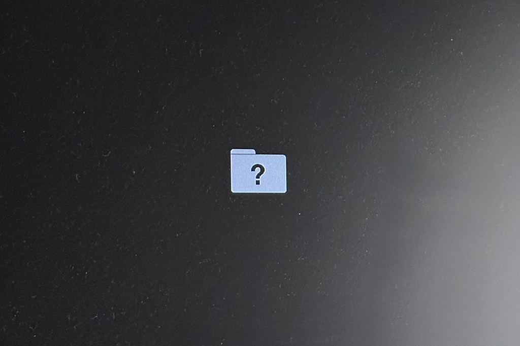 Folder icon on TV screen