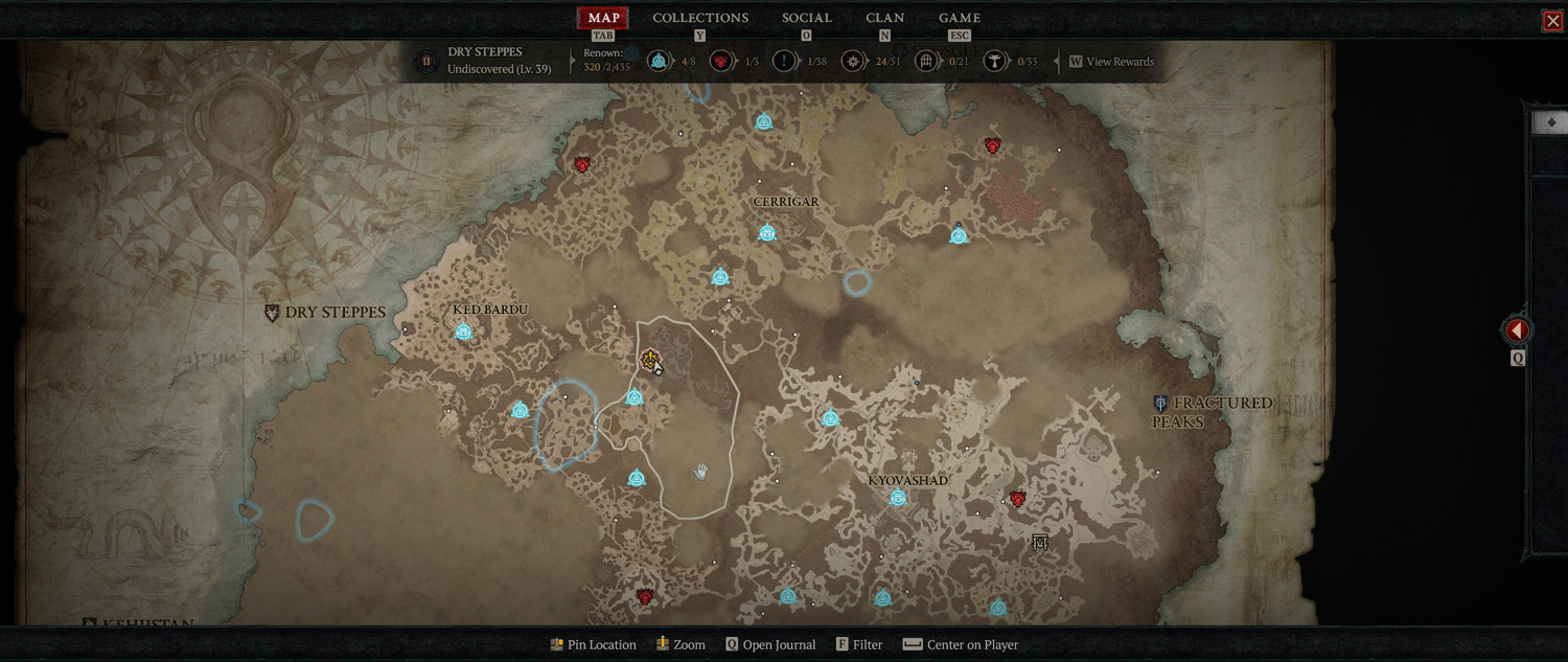 Diablo IV review map