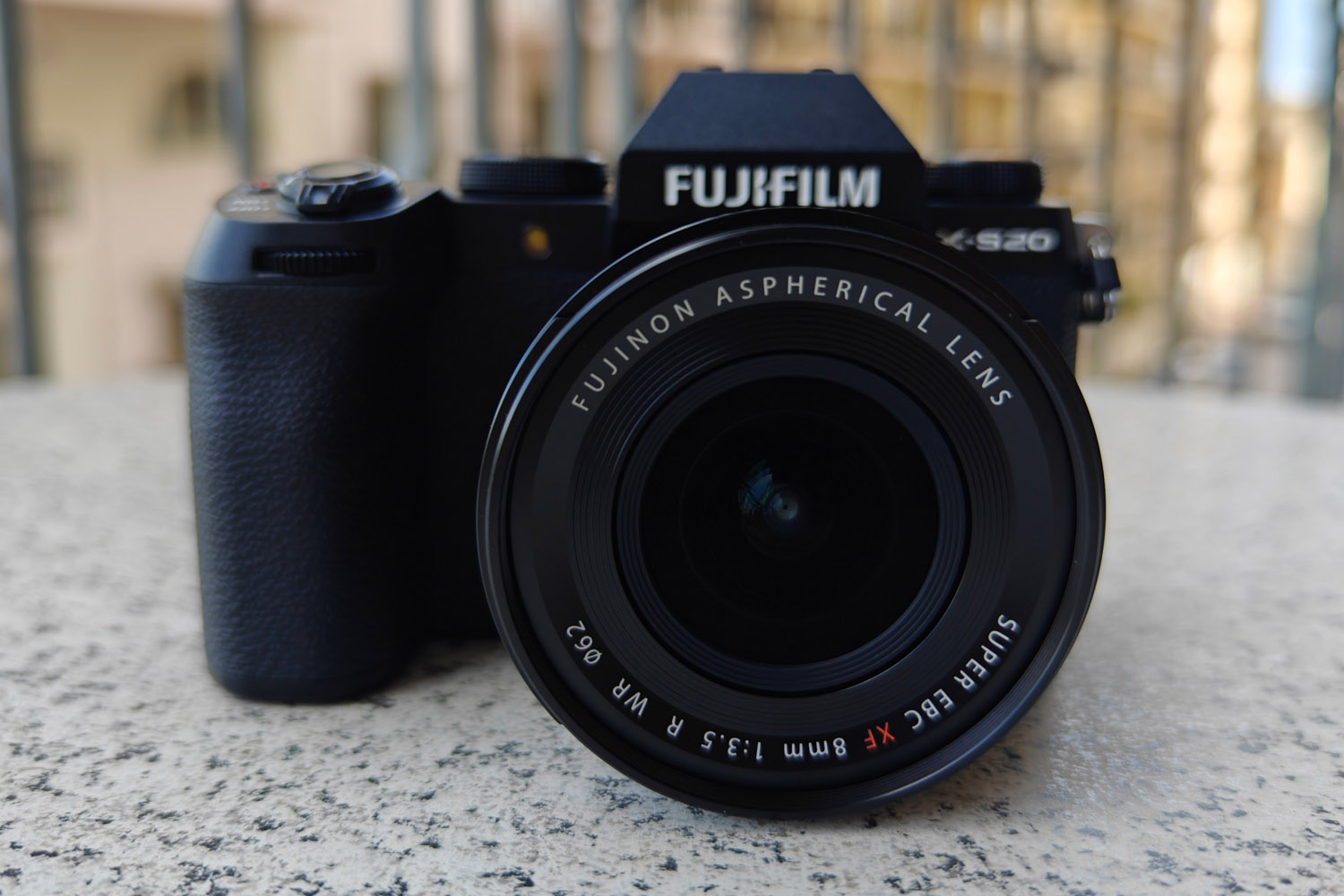 Fujifilm X-S20 hands-on lens writing