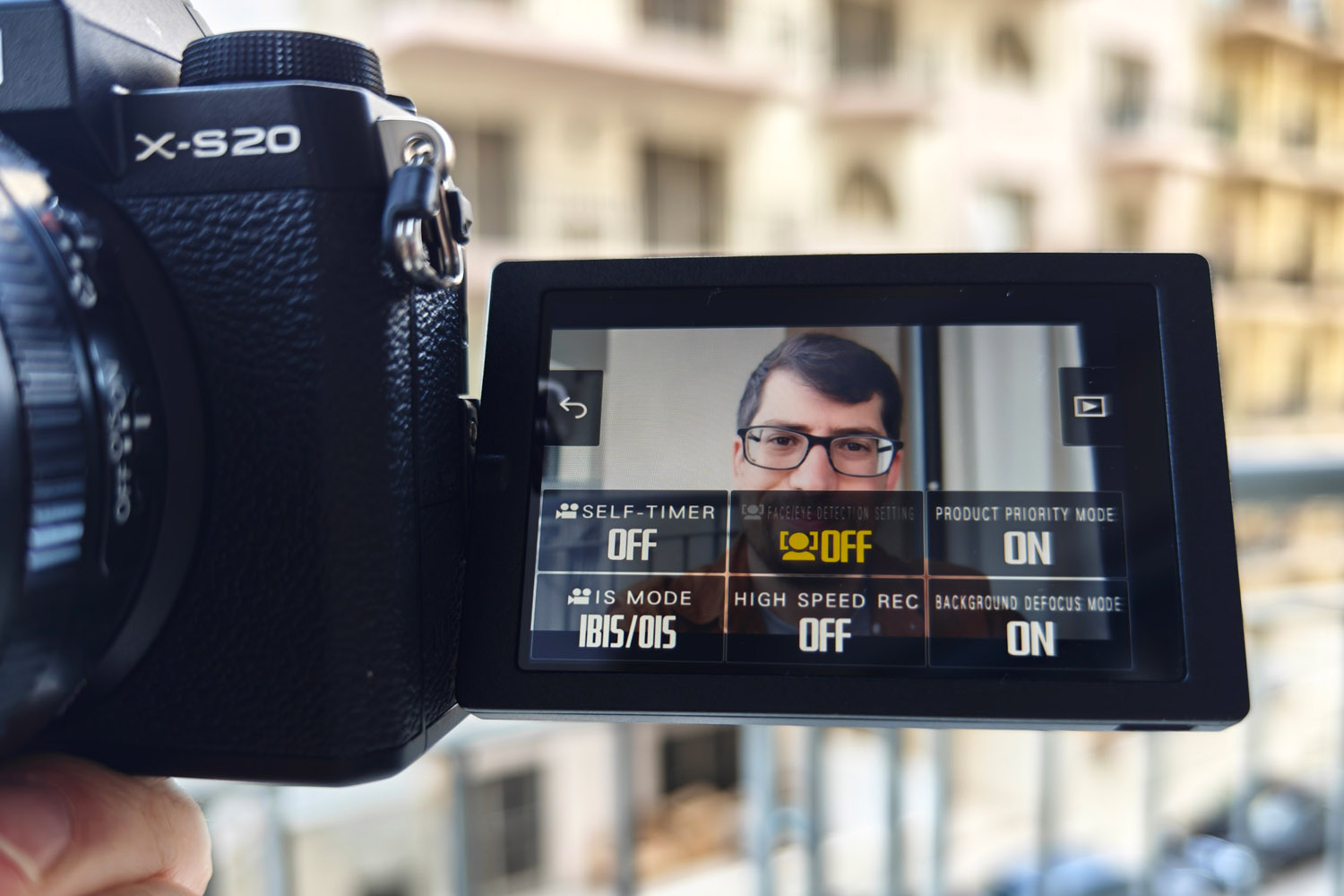 Fujifilm X-S20 hands-on vlog settings