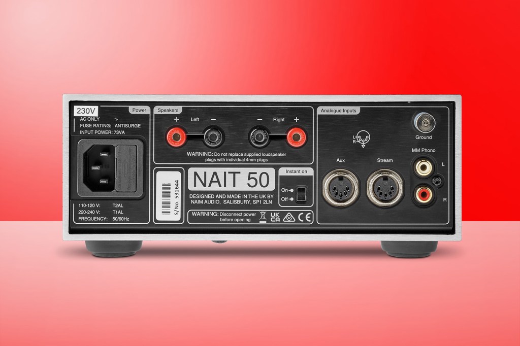 Naim NAIT 50 amplifier rear