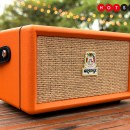 Retro-chic Orange Box speaker packs dual amplification