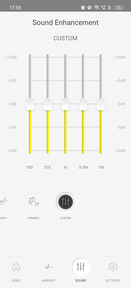 Technics AZ80 app custom EQ