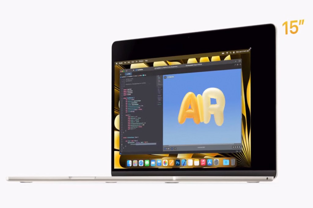 Apple Macbook Air 15in angle